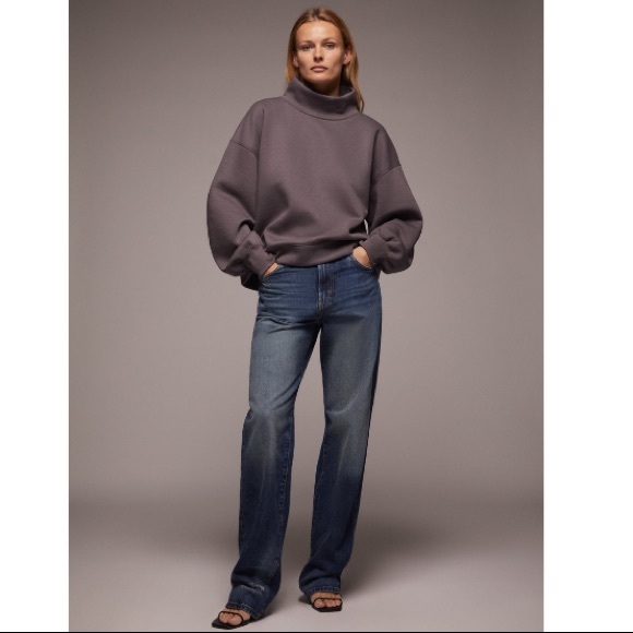 Zara Tops - High Collar Sweatshirt Size L NWT